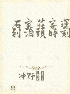 石家庄客运总站到泊头时刻表