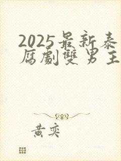 2025最新泰腐剧双男主剧