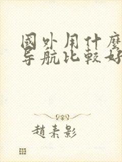 国外用什么地图导航比较好