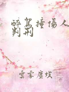 醉驾撞伤人怎么判刑