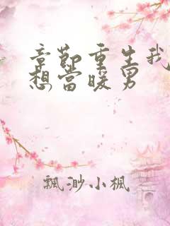 章节重生我真没想当暖男