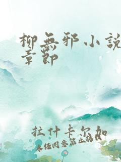 柳无邪小说最新章节