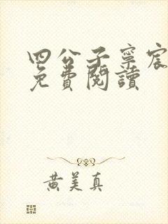 四公子宁宸小说免费阅读