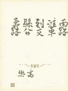 寿县到淮南29路公交车路线