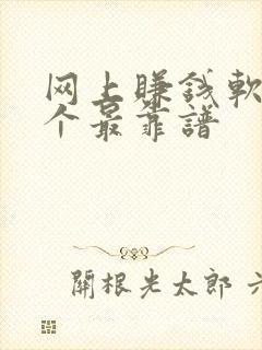 网上赚钱软件哪个最靠谱
