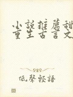 小说推荐甜宠文重生古言文