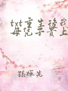 txt重生后我母凭子贵上位了