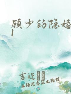 顾少的隐婚罪妻1