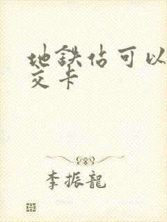 地铁站可以充公交卡