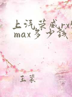 上汽荣威rx5 max多少钱一辆