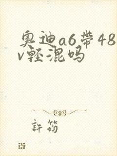 奥迪a6带48v轻混吗