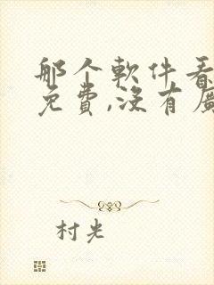 那个软件看小说免费,没有广告