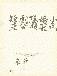 短剧隐婚小十岁老公超宠我免费观看全集 短剧隐婚小十岁老公超宠我免费观看全集