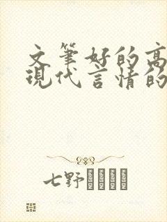 文笔好的高质量现代言情的小说