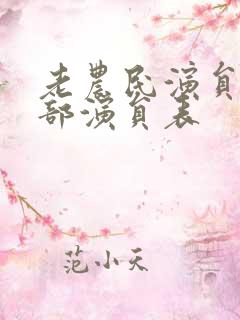 老农民演员表全部演员表 老农民演员表全部演员表