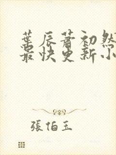 叶辰萧初然最新最快更新小说 叶辰萧初然最新最快更新小说