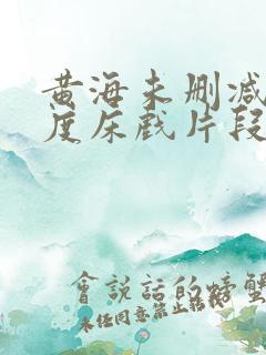 黄海未删减大尺度床戏片段
