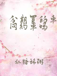 分期买的车能跑网约车吗