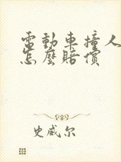 电动车撞人全责怎么赔偿