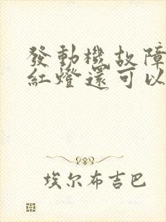 发动机故障灯亮红灯还可以开吗