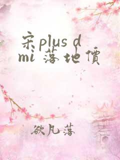 宋plus dmi 落地价