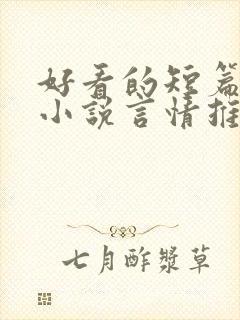 好看的短篇现代小说言情推荐