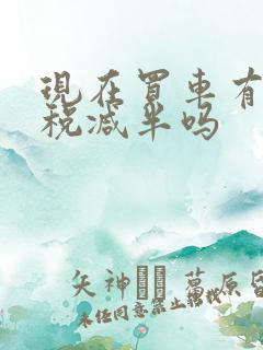 现在买车有购置税减半吗