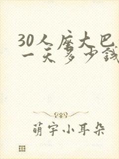 30人座大巴租一天多少钱