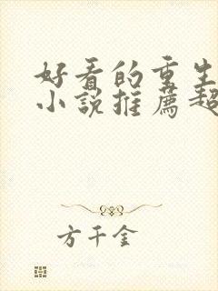 好看的重生言情小说推荐超经典