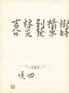 吉林到榆树城际公交发车时刻表