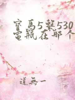 宝马5系530电瓶在哪个位置 宝马5系530电瓶在哪个位置