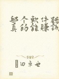 那个软件听小说真的能赚钱
