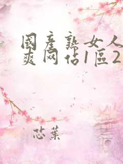 国产熟女人妻好爽网站1区2区