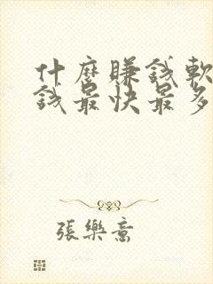 什么赚钱软件赚钱最快最多