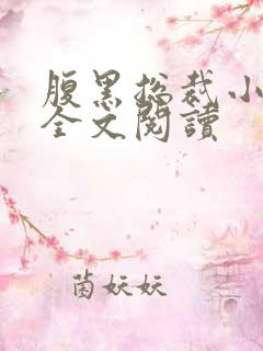 腹黑总裁小萌妻全文阅读