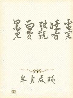 黑白破晓电视剧免费观看完整版高清 黑白破晓电视剧免费观看完整版高清