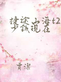 捷途山海t2多少钱现在