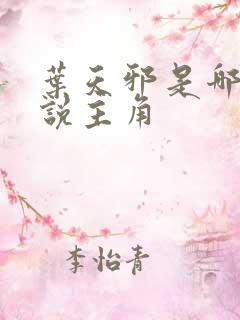 叶天邪是哪部小说主角