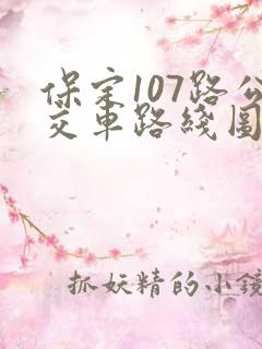 保定107路公交车路线图