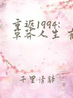 重返1994:草莽人生 有声小说小说