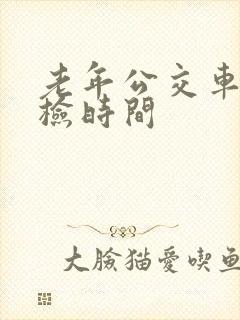 老年公交车卡年检时间