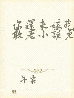 你还未嫁我怎么敢老小说免费阅读