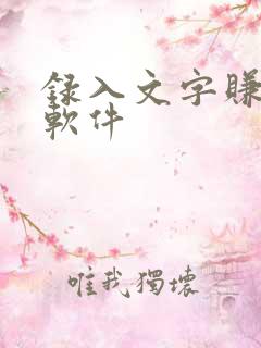 录入文字赚钱的软件 录入文字赚钱的软件