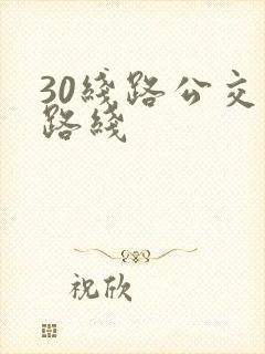 30线路公交车路线