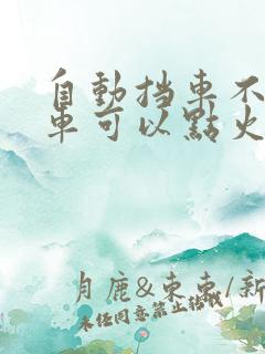 自动挡车不踩刹车可以点火吗