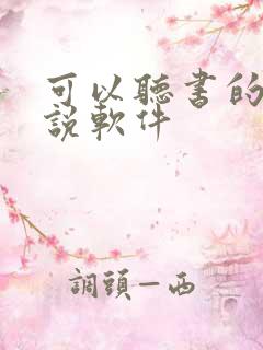 可以听书的轻小说软件