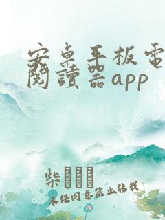 安卓平板电子书阅读器app 安卓平板电子书阅读器app
