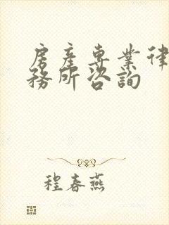 房产专业律师事务所咨询 房产专业律师事务所咨询