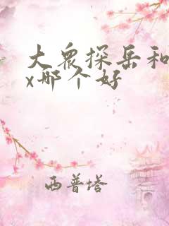 大众探岳和探岳x哪个好