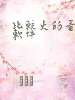 比较火的看小说软件
